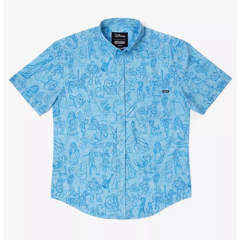 RSVLTS Disney Sketches to Screen Shirt Medium EUC